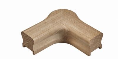 Solid White Oak HDR Handrail Horizontal Cap 165x165mm Trademark