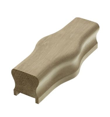 Solid White Oak HDR Handrail Straight Cap 59x220mm Trademark