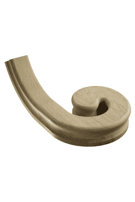 Solid White Oak HDR Volute Right Hand 140x356mm Trademark