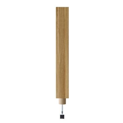 Solid White Oak Immix Newel Post Pre-Finished 90x725mm with Spigot & Zip Bolt