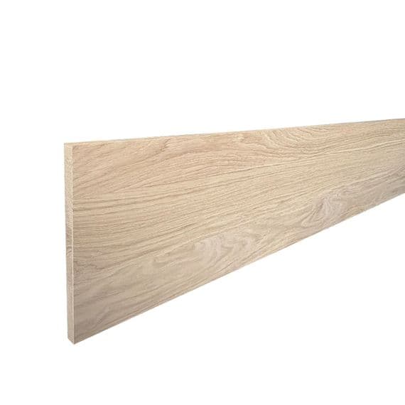 Solid White Oak Stair Riser 15x225x1200mm