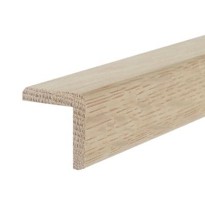 Solid White Oak Stair Tread Cushion Nosing 20x20x900mm (Pack of 14)