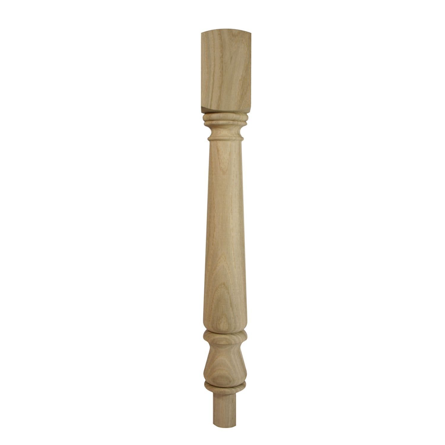 Bottom Newel Posts Solid White Oak Top & Bottom Newel Turn Post 90x90x725mm