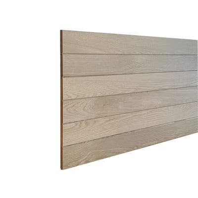 Solid White Oak V-Groove Wall Cladding 20x95mm