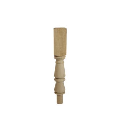 Solid White Oak Winder Newel Turn Post 90x90x497mm