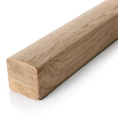 White Oak Icon Handrail Ungrooved for Glass  Brackets