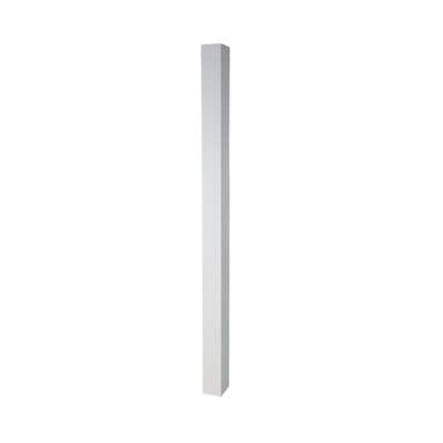 White Primed 1.5m Full Newel Post 90mm x 90mm Square Edge
