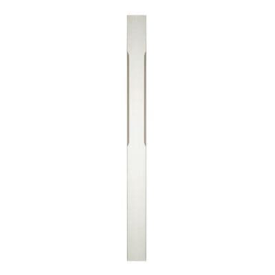 White Primed 1.5m Full Newel Post 90mm x 90mm Stop Chamfer