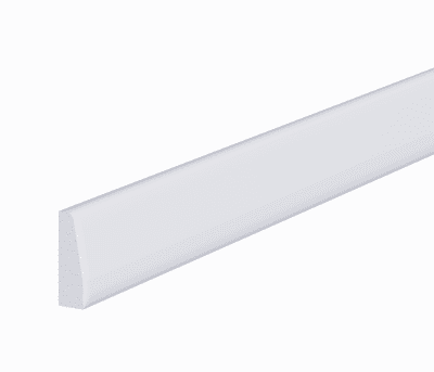 White Primed Chamfered Architrave 15x46mm Paint-Ready 2.1m