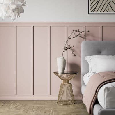 White Primed Shaker Wall Panel Strips 9x30x1200mm Paint-Ready Kit