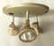 12V caravan motorhome movable triple ceiling light