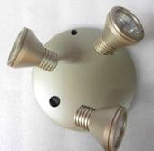 12V caravan motorhome movable triple ceiling light