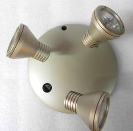12V caravan motorhome movable triple ceiling light