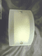 12V CURVED FROSTED GLASS LED WALL LIGHT WARM WHITE SWITCHED