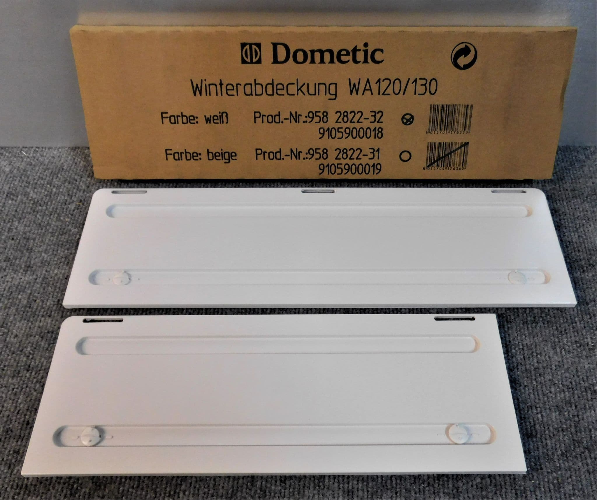 DOMETIC FRIDGE LS100 Upper White Vent Winter Cover 370x130mm Caravan DOMETIC FRIDGE LS100 Upper White Vent Winter Cover 370x130mm Caravan