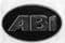 ABI Motorhome caravan  Black & Silver Raised Resin Oval Decal