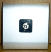 Aerial Socket Assy Matt Silver & Black