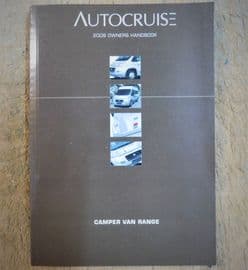 Autocruise 2009 owners handbook
