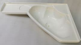 Autocruise shower room sink .WHITE,  RIGHT Hand  GRADE 2