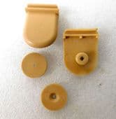 BATHROOM / SHOWER SLIDING DOOR HANGER BRACKET PAIR