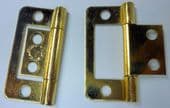 Brass door hinge  42mm x 21mm   pack 12