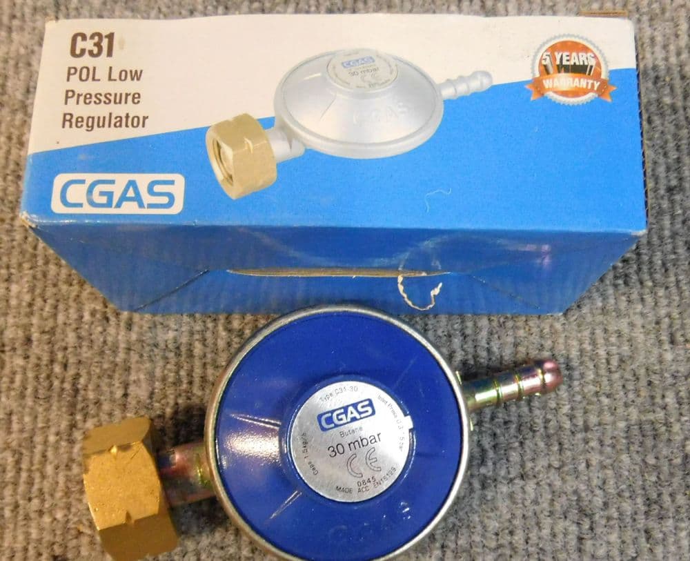 Butane Screw On gas Regulator motorhome camper