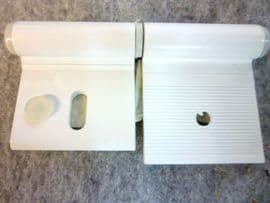 C10 White 2 section door hinge 73045 /2