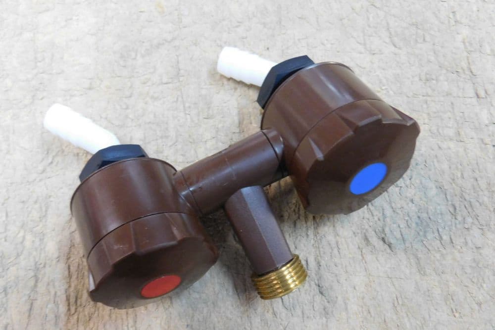 Caravan motorhome Brown Shower Tap Assembly NON Microswitched