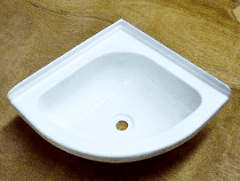Caravan motorhome washroom Small Corner Sink