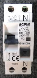 CLIPSAL 2 pole circuit breaker RCBO TCU10 10A
