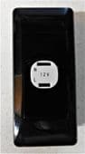 Clipsal Archtrave 12v black electric socket