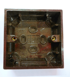 Clipsal  Electrical brown pattress/back box