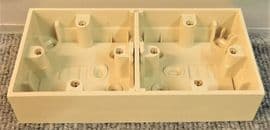 Clipsal electrical double socket mount