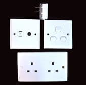 Clipsal electrical kit white switches sockets plug motorhome caravan boat etc