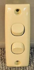 Clipsal Electrical motorhome caravan beige Double Architrave Switch