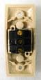 Clipsal Electrical, single architrave switch beige