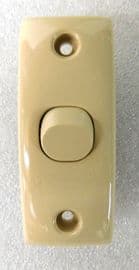 Clipsal Electrical, single architrave switch beige
