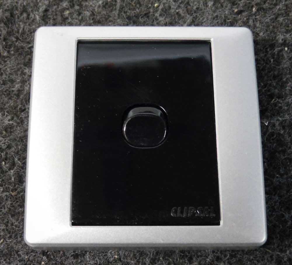 CLIPSAL electrical single on/off switch Chrome