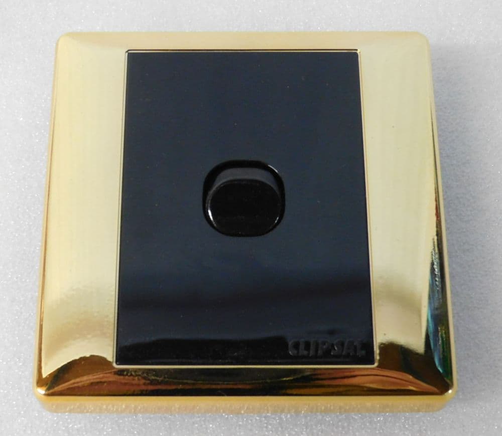 CLIPSAL electrical single on/off switch gold