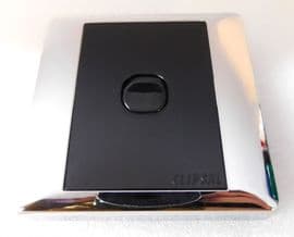 CLIPSAL electrical single on/off switch SILVER MIRROR