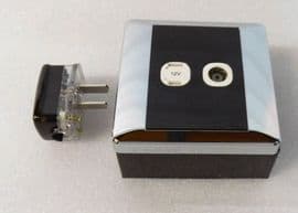 Clipsal Electrics 12v  aerial & 2 pin socket brown with plug