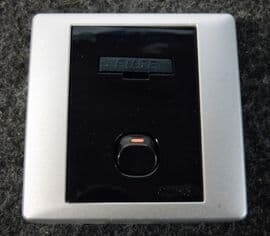 Clipsal Polarized socket 2 pin 12v plus 75ohm TV co-axial socket CHROME