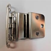 Cranked door Hinge silver colour metal fancy