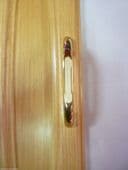Cupboard door drawer  gold/cream handles