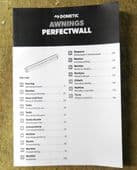 DOMETIC AWNINGS PERFECT WALL BOOKLET INSTRUCTIONS