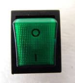 Dometic fridge mains switch green