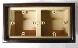 Double back box beige & brown