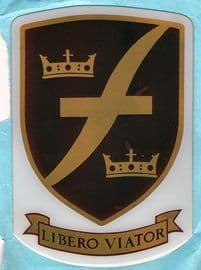 Fleetwood Libero Viator Raised Resin Shield Gold & Burgundy