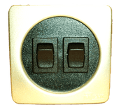 Frilight Double Switch Matt Champagne