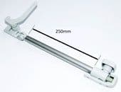 Grey Tube Stay 250mm Screw-on right hand